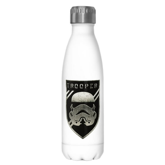 Star Wars Trooper Badge Stainless Steel Water Bottle White 17 oz.