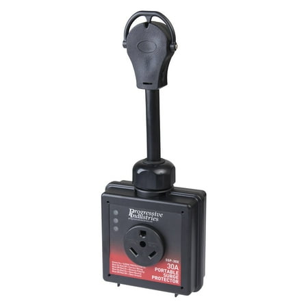 Progressive Industries SSP-30X - SSP Series 30A Straight Male x 30A Straight Female Surge Protection Dogbone Power Adapter with Handle Grip