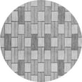 thumbnail image 1 of Ahgly Company Indoor Round Abstract Gray Modern Area Rugs, 4' Round, 1 of 4