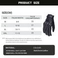 thumbnail image 3 of Motorcycle Riding Winter Waterproof Gloves Leather Gloves Thermal Warm Inner Touch Screen Motorbike Bike Gloves for Men (Yellow,M), 3 of 7