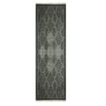 thumbnail image 2 of Casavani Hand Block Printed Black Cotton Dhurrie Hallway Stair Runner Rug Outdoor Patio Rug 3x20 feet, 2 of 7
