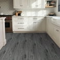 thumbnail image 4 of UMIGGEE Gray Peel and Stick Vinyl Flooring Roll 15.7-in x 236-in/25.7 Sq.Ft Thicken Self-Adhesive Vinyl Wood Grain Floor Wear-Resistant Easy DIY Install Home Decor, 4 of 8