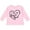 AD-Pink, variant on I Love My Aunt and Uncle in Black Chalk Heart Boys or Girls Long Sleeve Toddler T-Shirt