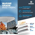 thumbnail image 7 of Knox T45F-Z4 85-90 in. Universal 4 Bow Bimini Top with Storage Boot for Boats, Light Gray, 7 of 7