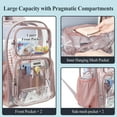 thumbnail image 4 of PACKISM Clear Backpack for School - 17 inch Large Heavy Duty Clear Bookbag, See Through PVC Backpacks (for age 12 above), 4 of 5