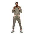 thumbnail image 2 of Men's Leopard Track Suit Set with Drawstring Waistband ST567 - Brown - 5X-Large, 2 of 7