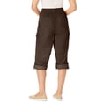 thumbnail image 2 of Woman Within Plus Size Petite Convertible Length Cargo Capri/Bermuda, 2 of 6