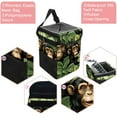 thumbnail image 2 of Monkey Foldable Car Trash Bin with Lid, Leak-Proof Hanging Storage Bag - Car Garbage Can, Car Trash Bin, 2 of 6
