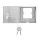 thumbnail image 1 of Caja eléctrica de acero inoxidable con cerradura de seguridad, para exteriores, montaje en pared, impermeable, para equipos eléctricos, tomas de corriente, caja de conexiones., 1 of 7