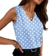 thumbnail image 2 of Babysbule Women Linen Style Sleeveless Tank Top Adjustable Tie Shoulder Round Neck Flowy Casual Summer Blouse, 2 of 9