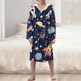 thumbnail image 1 of Ropa de cama Ropa infantil Albornoz grueso con capucha alargado Pijamas de terciopelo para niñas Camisón de poliéster para niñas, 1 of 7