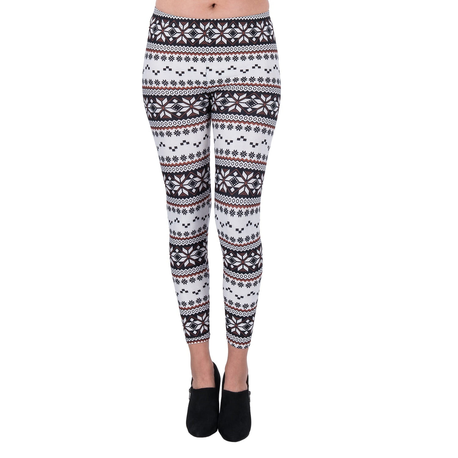 Women's Mid-Waist Full Length Stretchy Active Leggings For Workouts and Yoga