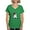Irish Green, variant on CafePress - Kiniart Tricolor Corgi Women's V Neck Dark T Shirt - Women's V-Neck Dark T-Shirt