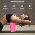 thumbnail image 4 of Yoga Block 2 Pcs, Yoga Brick Foam Blocks EVA Foam Block, Soft Non Slip Surface with Bevel, Yoga Accessories for Stability, Balance and Deep Stretching, for Yoga, Pilates, Stretching and Toing, 4 of 8