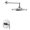 Chrome, variant on Moen UTS32002EPBL Arris Single Function Pressure Balanced Valve Trim Only - Black
