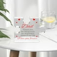 thumbnail image 3 of Dujiujun Transparent Acrylic Puzzle Crafts Ornament Warm Words Engraved Acrylic Block Puzzle Tabletop Decoration Birthday Gifts for Mom Dad Mother's Day Anniversary Valentine's Day Gifts, 3 of 8