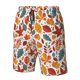 thumbnail image 4 of Balery Autumn Leaves Traje de Baño Estilo Hawaiano para Hombre, Shorts de Secado Rápido con Bolsillos-Large, 4 of 6
