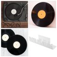 thumbnail image 3 of FONWILYO Wall Mounted White Acrylic Vinyl Record Storage Shelf Floating Holder for Home Use, 3 of 8