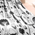 thumbnail image 3 of Black White Mushroom Sketch White Pattern Blanket,Comfortable Soft Flannel Throw Blanket,All Season,Warm Lightweight Blankets for Sofa Bed Couch Living Room Chair,30"x40", 3 of 4