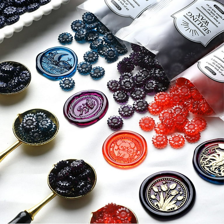 Resin Sunflower Wax Seal Beads Sealing Wax Beads in Container for Stamp -  China Wax Seal Beads and Sealing Wax Beads price