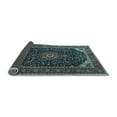 thumbnail image 2 of Ahgly Company Indoor Rectangle Medallion Light Blue Traditional Area Rugs, 8' x 10', 2 of 4