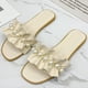 thumbnail image 1 of Sandalias planas con perlas artificiales, sandalias planas con perlas artificiales, sandalias planas con perlas artificiales, integración sin costuras, 1 of 1