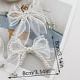 thumbnail image 3 of Pearls Bowknot Shoe Charm Clip On Beaded Shoe Decoration Chain for Women Sneakers Trainers Wedding Shoes Accessories, 3 of 8