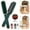 Green, variant on Puangsi 2 in 1 Hair Straightener Brush, Ionic Straightening Brush with 5 Adjustable Levels and Fast Heating, Professional Hair Brush Straightener for Women, Smooth and Silky Hair, Green
