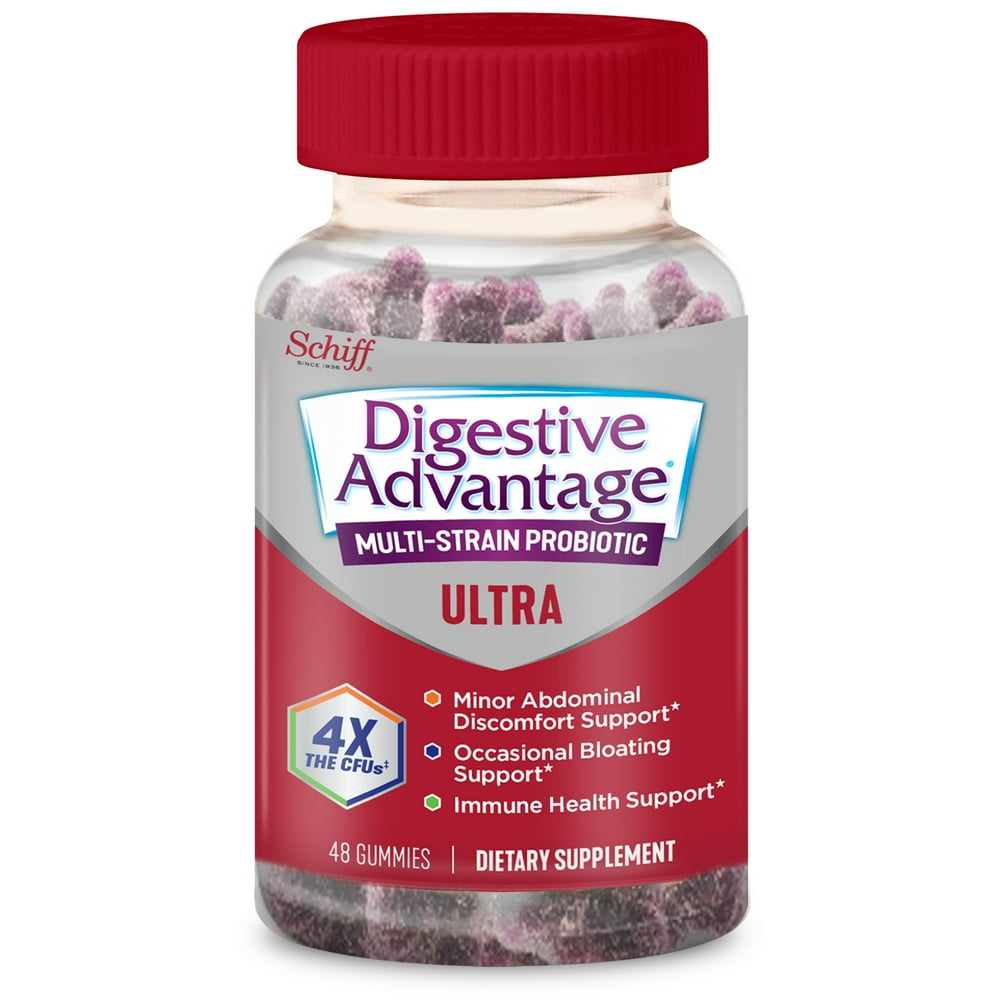 Digestive Advantage 2 Billion CFU MultiStrain Probiotic Gummies (48