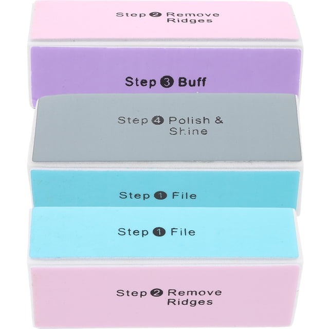 CIMAXIC 3Pcs Manicure Files Nail Polishing Blocks Creative Nail Rasps DIY Nail Art Tools (Random Color),3.54"X1.34"X0.98"