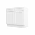 thumbnail image 4 of Furinno Shaker Bath Vanity Cabinet without Top, Ready to Assemble, 21 D x 36 W x 34.5 H, White, 4 of 6