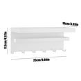thumbnail image 3 of Drppepioner Kitchen Utensils & Gadgets-Kitchen Multifunctional Shelf Refrigerator Side Magnetic Storage Rack Rolled Paper Towel Seasoning Jar Storage Multifunctional Hooks, 3 of 6