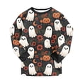 thumbnail image 7 of Futezty Girls Boys Halloween Pajamas Set Sleepwear Pumpkin Graphic Pjs Toddler Long Sleeve Jammies Kids Loungewear 2T-9T, 7 of 7
