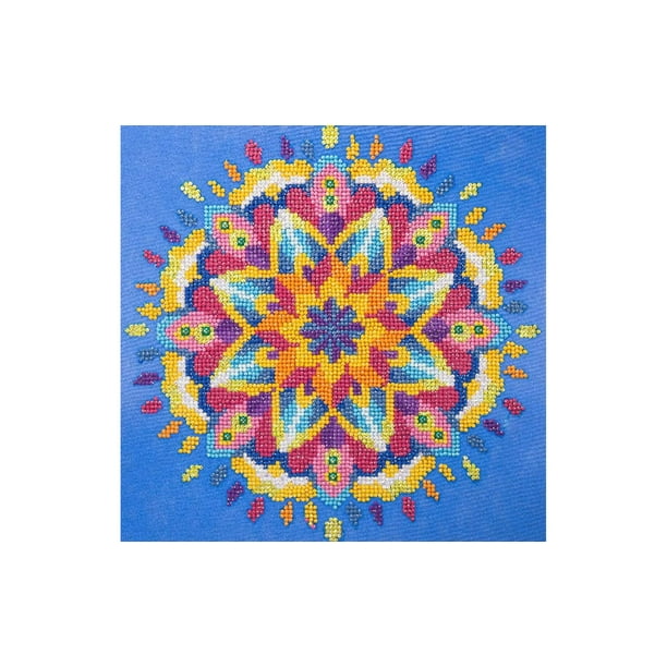 Diamond Art Kit 12"x 12" Intermediate Mandala Blue