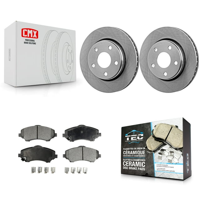 Transit Auto Front Disc Brake Rotors and Ceramic Pads Kit for Car Jeep Wrangler K8T-100229