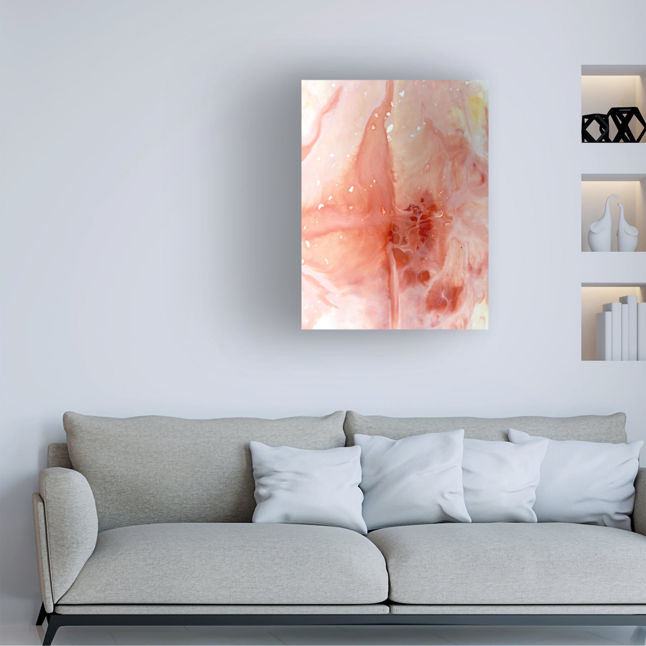 Canvas Wall Art - Maliq 'Desert Rose' Wall Art for Living Room, Bedroom, or Office Décor by Trademark Fine Art - 18 x 24 Inches