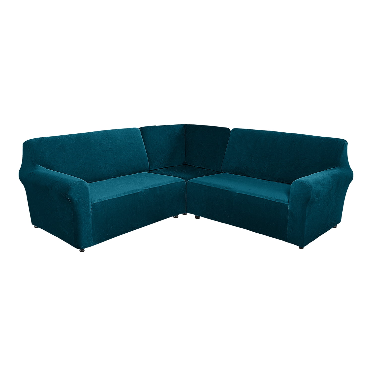 CJC 5 Seat Velvet Recliner Sofa Covers, 3Piece Corner Sofa Covers, L