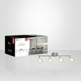 thumbnail image 3 of Xtricity - 4 Heads Ceiling Light with Integrated LED, 28.34 '' Width, From Anita Collection, Nickel, 3 of 3