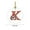K, variant on LanSuare 26 Initial Christmas Ornament with Snowman, 2.8Inch Personalized Christmas Pendant for Christmas Tree Ornaments, Christmas Hanging Decoration（C）