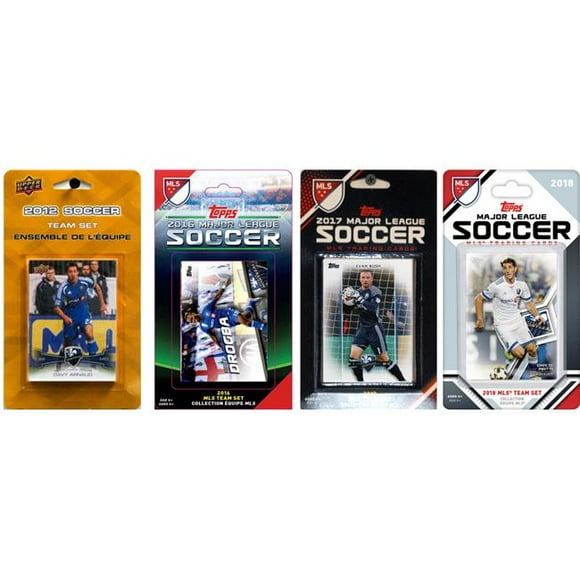 C&I Collectables IMPACT418TS MLS Montreal Impact 4 Different Licensed Trading Card Team Sets