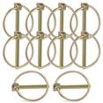 thumbnail image 1 of WRISTBIQUE 10 Pcs Heavy Duty Lynch Pin Iron Securing For Lawn Mowers Trucks Trailers, 1 of 8