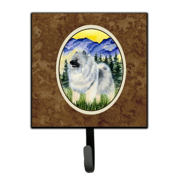Carolines Treasures SS8323SH4 Keeshond Leash Holder or Key Hook, Small, Multicolor