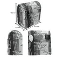 thumbnail image 4 of Black and White Stand Mixer Cover, Abstract Plants with Monochrome Garden Condiment Ornament Cooking, Kitchen Appliance Organizer Bag Cover with Pockets, 5 Quarts, Black and White, by Ambesonne, 4 of 4