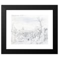 thumbnail image 2 of Johann Georg von Dillis 24x20 Black Modern Framed Museum Art Print Titled - View of Saint Peter's Basilica in Rome (1817), 2 of 5