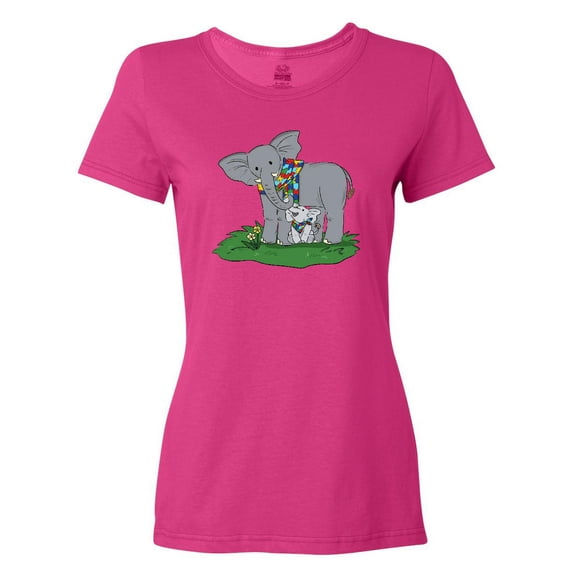 Inktastic Autism Support Elephants Women's T-Shirt