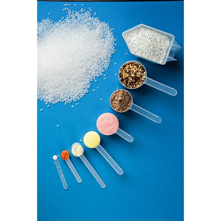 Supplement and Supply 2 Teaspoon (2/3 Tablespoon | 10 mL) Long Handle Rounded Scoop for Measuring Coffee, Pet Food, Grains, Protein, Spices and