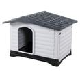 thumbnail image 3 of Casa Para Perro Grande plástica 111x83x81cm Térmica Ajolopet color gris, 3 of 10