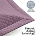 thumbnail image 4 of Clara Clark Quilt Sets, 4 Piece Lightweight Reversible Quilt Bedspread, Diamond Weave Coverlet Bedding Set, Twin Lavender Dream, 4 of 9