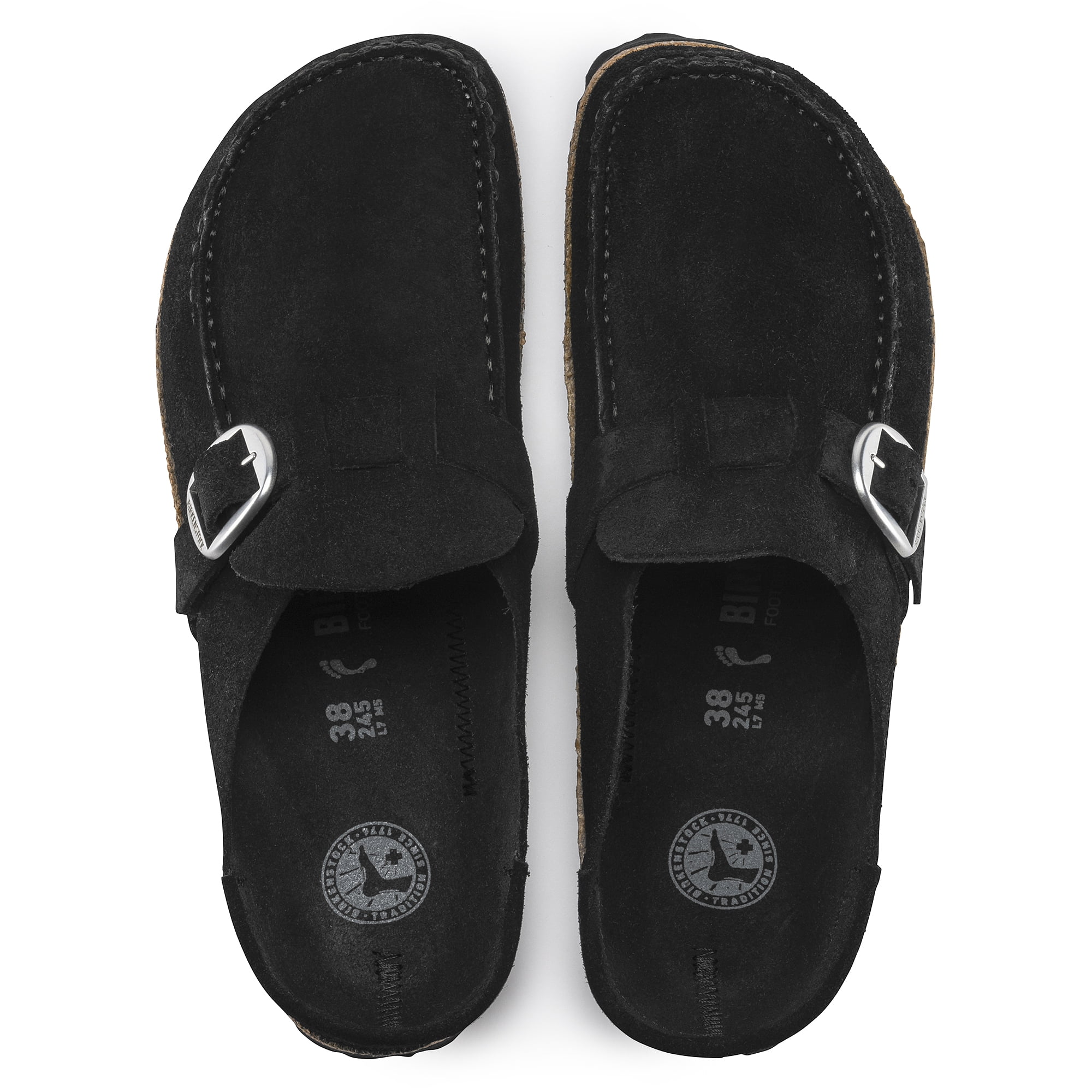Birkenstock Buckley Unisex Shoes Size 9, Color: Black