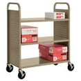 thumbnail image 4 of 3 Flat Shelf Booktruck in White, 4 of 7